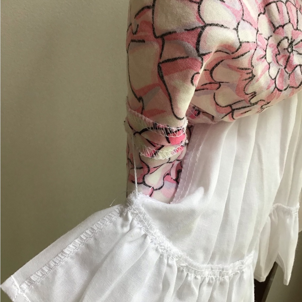 Lilly Pulitzer EUC Girl Dress Floral Print‎ Button Back Lined - Picture 6 of 10